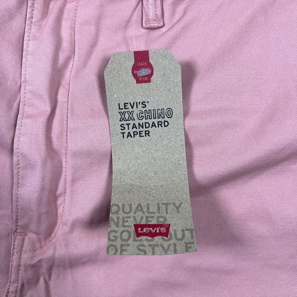 Levi's XX Chino Standard Taper Pants Mens 38x30 Pink Jeans NWT‎ - Picture 3 of 12